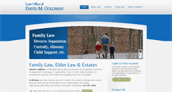Desktop Screenshot of goldmanesq.com